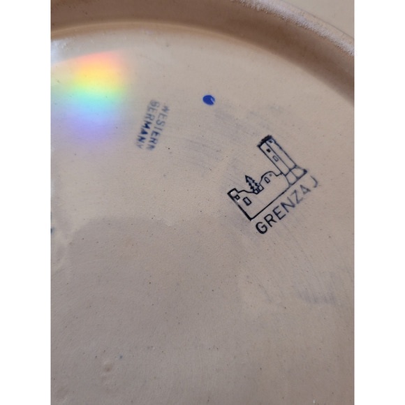 Vintage Christmas Western Germany Weihnachten Salt Glaze 1984 Wall Décor Plate - Picture 11 of 13